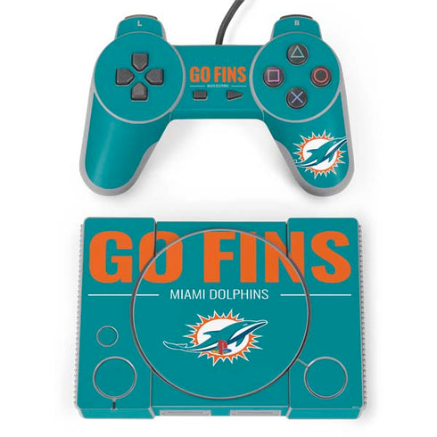 NFL Miami Dolphins Team Motto PlayStation Classic Bundle Skin